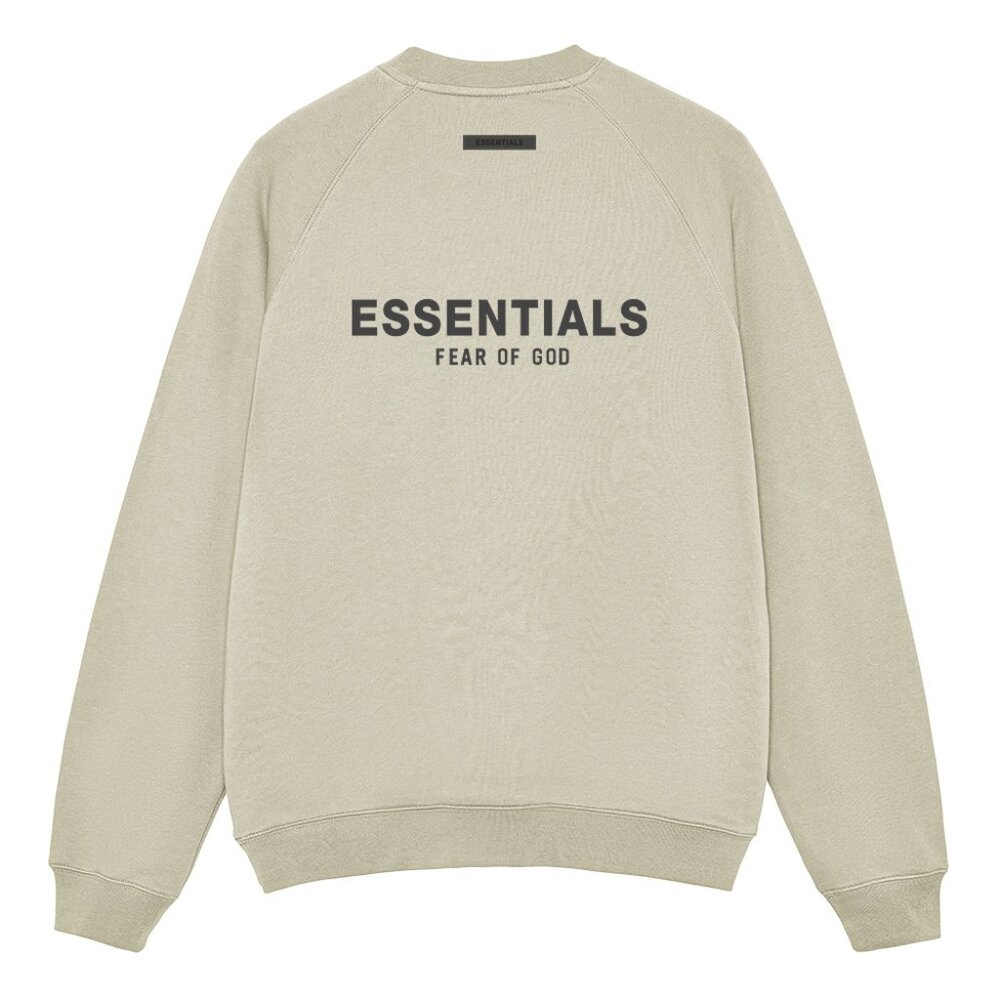 Fear of God Essentials Silicone Letter Crew Neck Pullover Sweatshirt